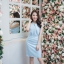 Cadence Twist Neck Dress – สีฟ้า