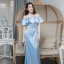 Nista Maxi Dress – Light Blue สีฟ้า