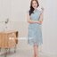 Harmonia Lace Dress : สีฟ้า ** มีแต่ 2 XL**