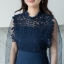 La Bella Lace Dress : สีกรม