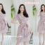 Shrubbery Blossom Dress – สีชมพู [Made by Pastel Time]
