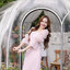 Evie Organza Puff Dress เดรสแขนพัฟ : สีชมพู [Made by Pastel Time]