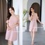 Avery Off-shoulder Dress - สีชมพู [Made by Pastel Time]