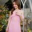 Fay Off-Shoulder Maxi Dress – Blush Pink สีชมพู
