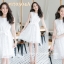 Diva Dazzling Dress – White สีขาว
