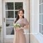 Amber 2in1 Dress : สีโอวัลติน [Made by Pastel Time]