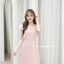 Rika Ruffle Dress : สีชมพู