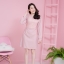 Nude Pink Chiffon Sleeve Dress