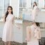 Milly Back Bow Dress : สีครีม