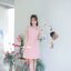 Piper Bow Dress - สีชมพูนู้ด **มีแต่L**