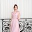 Amour Dress : สีชมพู (โบว์ผูกได้หลายแบบ)