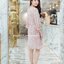 Sugary Floral Dress เดรสชีฟองลายดอกไม้สีชมพู