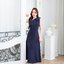 Julia one shoulder maxi dress: สีกรม
