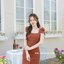 Maggie Double Bow Dress : สีส้มอิฐ [Made by Pastel Time]