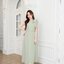 Julia one shoulder maxi dress: สีเขียวมัทฉะ