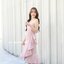 Ashley One - Shoulder Dress - สีชมพู [Made by Pastel Time]