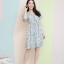 Fornel Chiffon Dress – สีฟ้า