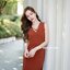 Criss Cross Dress : สีส้มอิฐ [Made by Pastel Time]