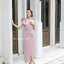 Stacey one-shoulder dress : สีชมพู [Made by Pastel Time]