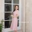 Dear Darling Midi Dress - สีชมพู