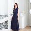 Julia one shoulder maxi dress: สีกรม