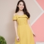 Cutie Botton Dress – สีเหลืองมะนาว