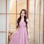 Aubrey Midi Dress : สีชมพูกลีบบัว [Made by Pastel Time]