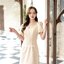 Amber 2in1 Dress : สีครีม [Made by Pastel Time]