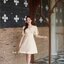 Sassy Flare Dress : สีครีม