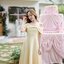 Charming Off-Shoulder Midi Dress : สีครีมเหลือง [Made by Pastel Time]