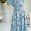 La Ana Floral Maxi Dress – สีฟ้า