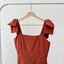 Maggie Double Bow Dress : สีส้มอิฐ [Made by Pastel Time]
