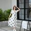 Two-Way Polka Dot Midi Dress เดรสยาวลายจุดใส่ได้2แบบ
