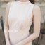 Milly Back Bow Dress : สีครีม