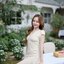 Petal Sway Maxi Dress : สีครีม