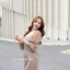 Kessie Chiffon Sleeve Dress – สีโอวัลติน**มีแต่XL**