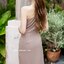 Myra one shoulder dress – สีโอวัลติน [Made by Pastel Time]