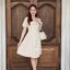 Destiny Puff Dress : สีครีม [Made by Pastel Time]