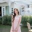 Girlish Floret Dress : ลายดอกโทนชมพู [Made by Pastel Time]