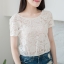 Lace Crop - เสื้อลูกไม้ซีทรู