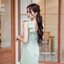 Maggie Double Bow Dress : สีเขียวมัทฉะ [Made by Pastel Time]