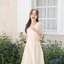 Dear Darling Midi Dress - สีครีม