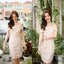 Melany Off-Shoulder Dress - สีครีม**มีแต่XL**