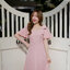 Bellette Bow Shoulder Dress : สีชมพู