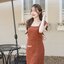 Maggie Double Bow Dress : สีส้มอิฐ [Made by Pastel Time]