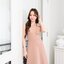 Julia one shoulder maxi dress: สีโอวัลติน