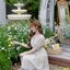 Floral Plot puff maxi dress [Made by Pastel Time]