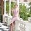 Stacey one-shoulder dress : สีชมพู [Made by Pastel Time]