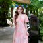 Sassy Midi Dress : Sunset Blushed Marble สีส้มพาสเทล