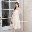 Dear Darling Midi Dress - สีครีม